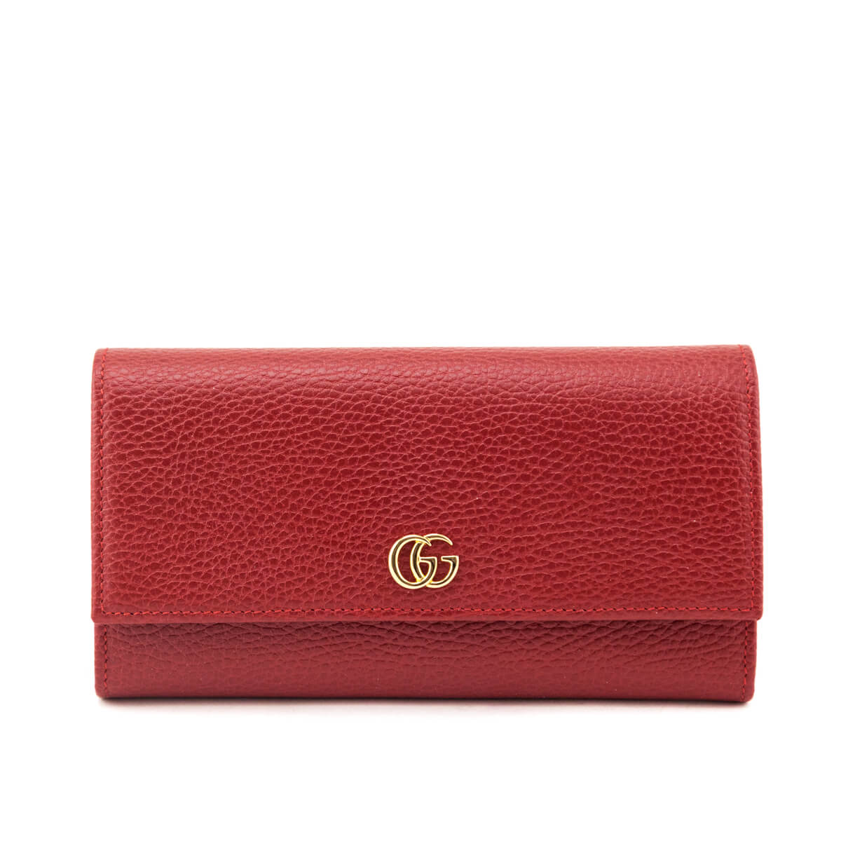 Gucci Red Dollar Calfskin GG Marmont Continental Wallet - Love that Bag etc - Preowned Authentic Designer Handbags & Preloved Fashions