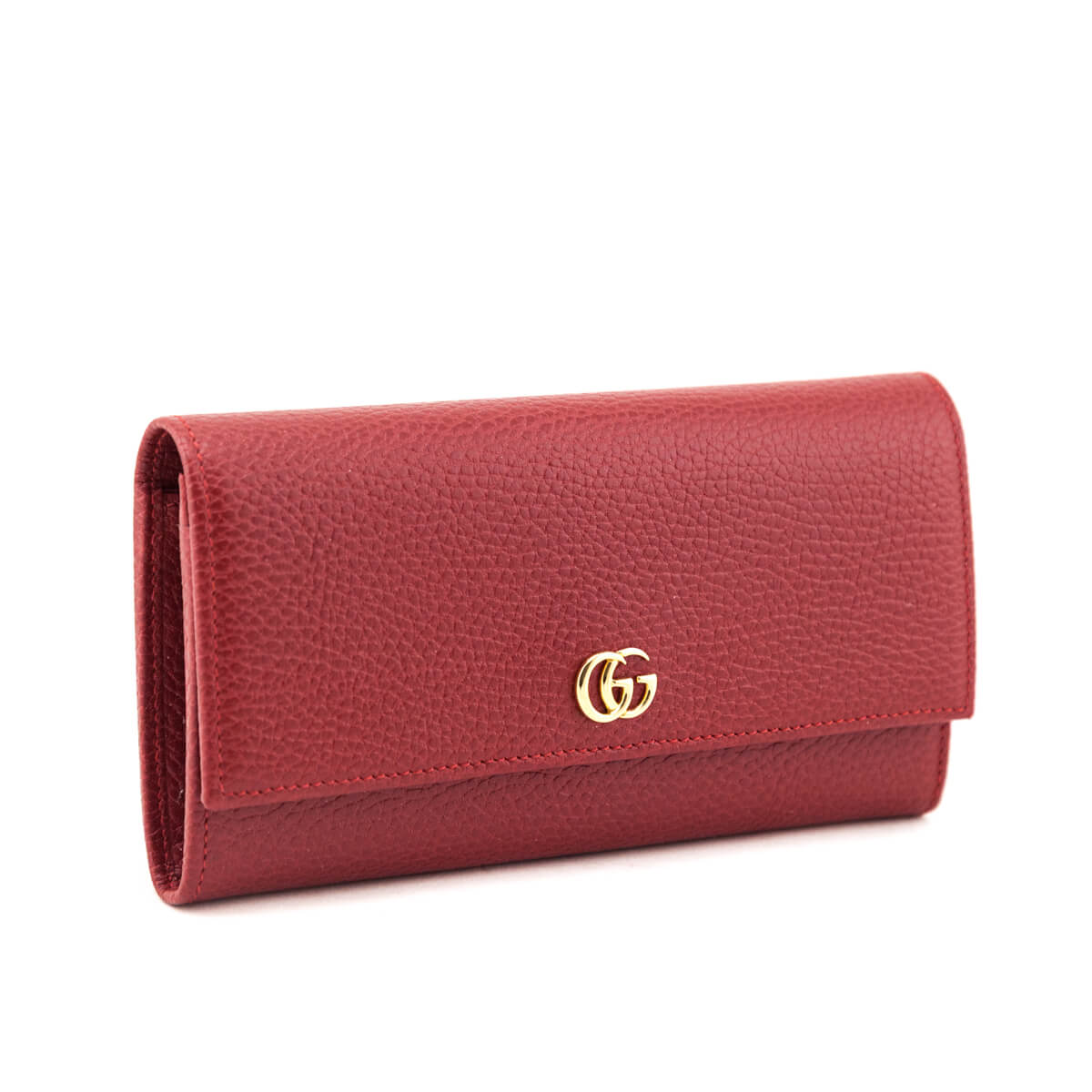 Gucci Red Dollar Calfskin GG Marmont Continental Wallet - Love that Bag etc - Preowned Authentic Designer Handbags & Preloved Fashions