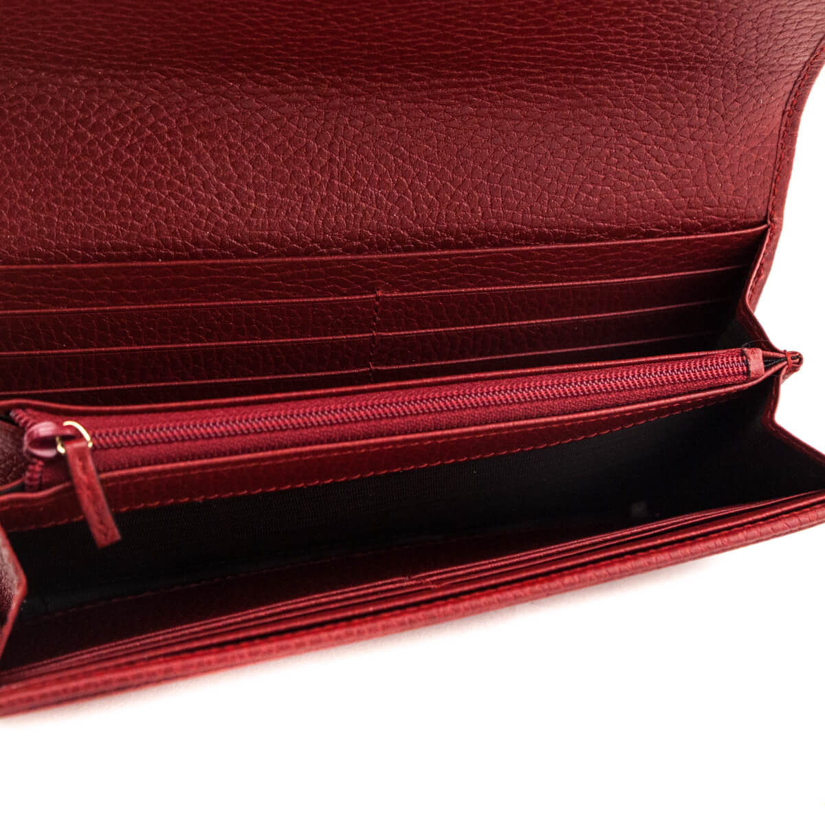 Gucci Red Dollar Calfskin GG Marmont Continental Wallet - Love that Bag etc - Preowned Authentic Designer Handbags & Preloved Fashions