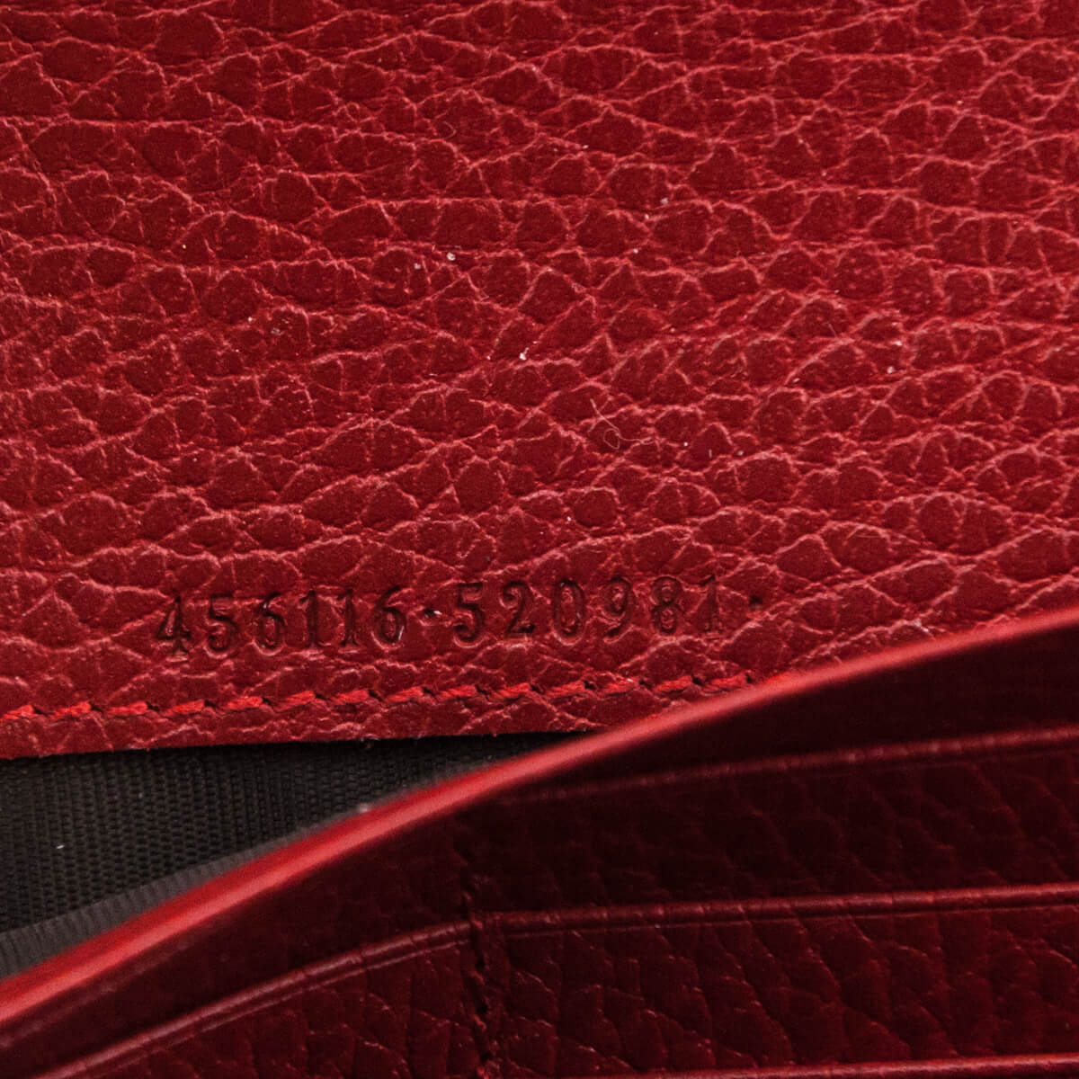 Gucci Red Dollar Calfskin GG Marmont Continental Wallet - Love that Bag etc - Preowned Authentic Designer Handbags & Preloved Fashions