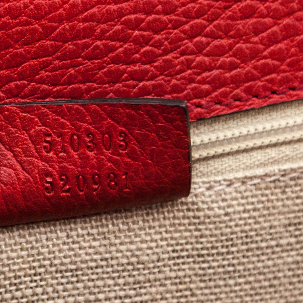 Gucci Red Dollar Calfskin Interlocking G Shoulder Bag