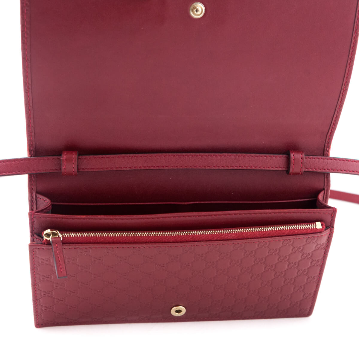 Gucci Red Microguccissima Crossbody Wallet - Love that Bag etc - Preowned Authentic Designer Handbags & Preloved Fashions