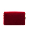 Gucci Red Velvet Crystal Square G Crossbody Bag - Love that Bag etc - Preowned Authentic Designer Handbags & Preloved Fashions