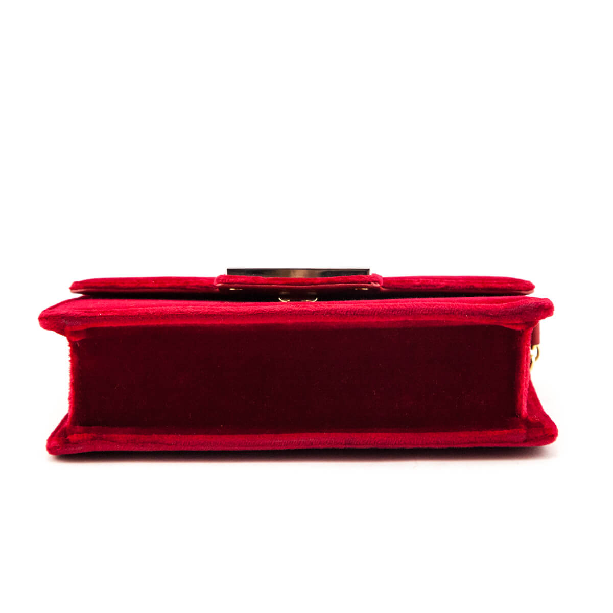 Gucci Red Velvet Crystal Square G Crossbody Bag - Love that Bag etc - Preowned Authentic Designer Handbags & Preloved Fashions