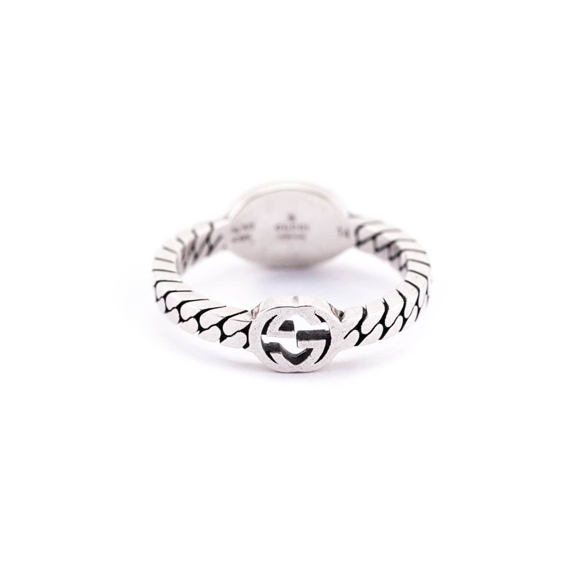 Gucci Sterling Silver Interlocking G Ring Size 6.75 - Love that Bag etc - Preowned Authentic Designer Handbags & Preloved Fashions