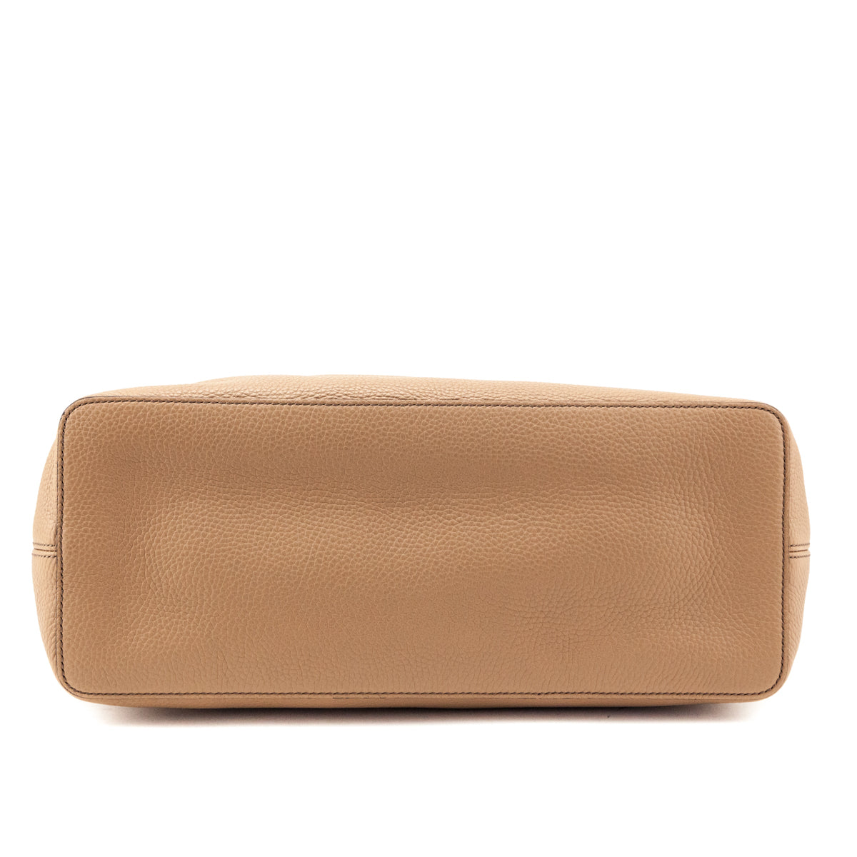 Gucci Tan Pebbled Calfskin Leather Convertible Soho Hobo Bag