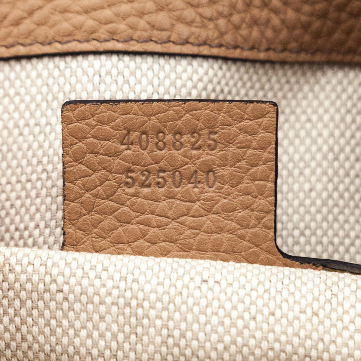 Gucci Tan Pebbled Calfskin Leather Convertible Soho Hobo Bag