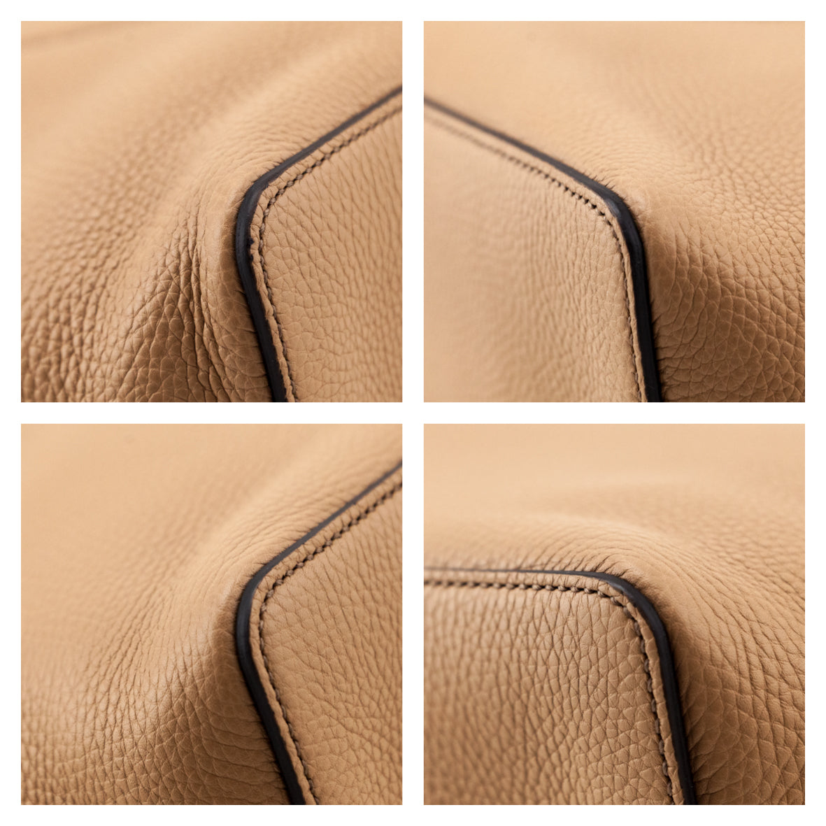 Gucci Tan Pebbled Calfskin Leather Convertible Soho Hobo Bag
