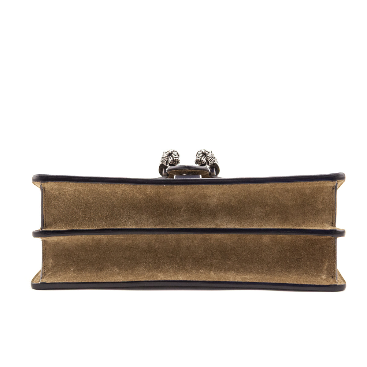 Gucci Taupe GG Supreme Monogram Small Dionysus Shoulder Bag