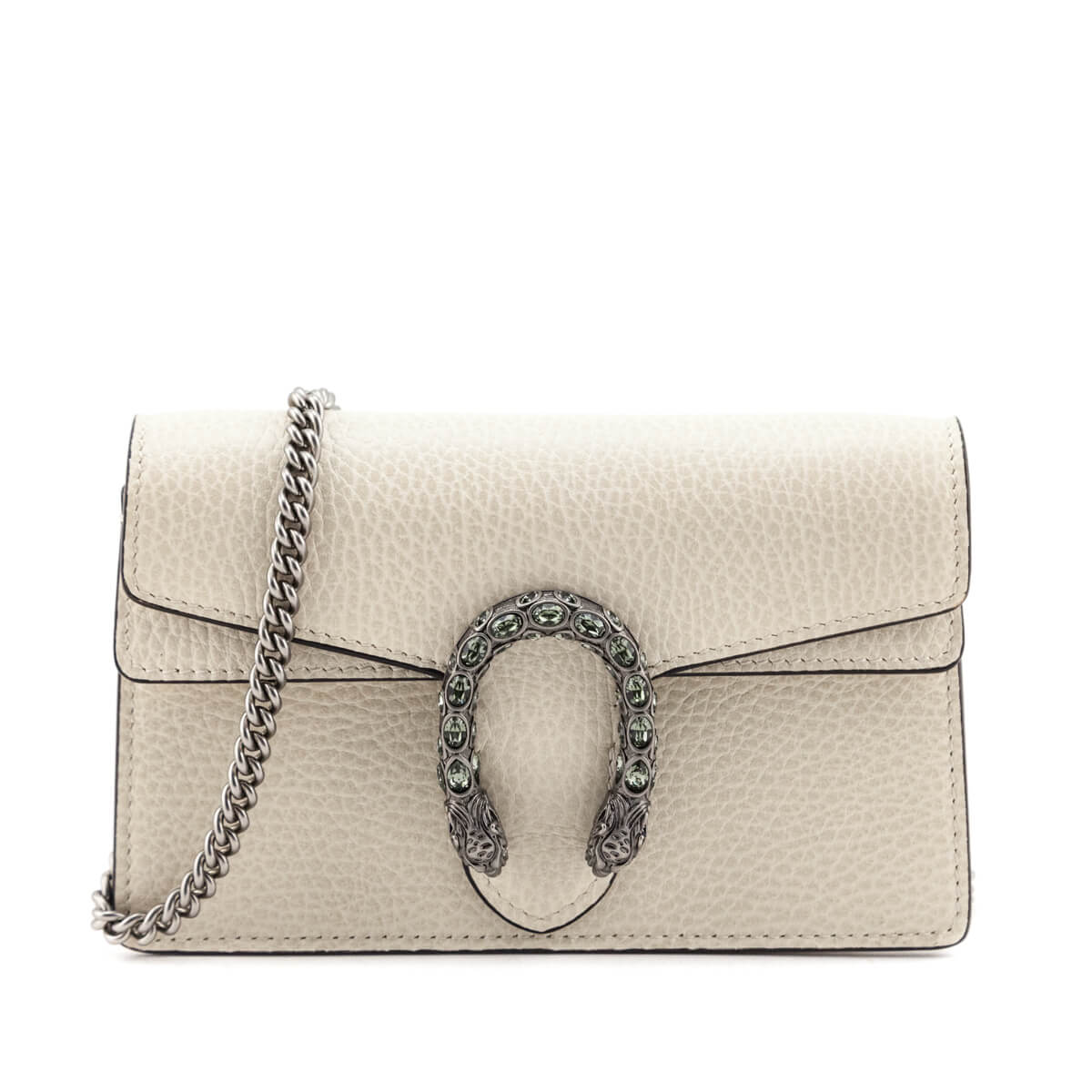 Gucci White Leather Super Mini Dionysus - Love that Bag etc - Preowned Authentic Designer Handbags & Preloved Fashions