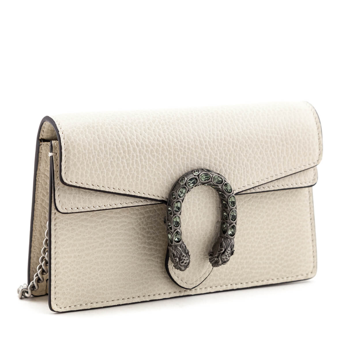 Gucci White Leather Super Mini Dionysus - Love that Bag etc - Preowned Authentic Designer Handbags & Preloved Fashions