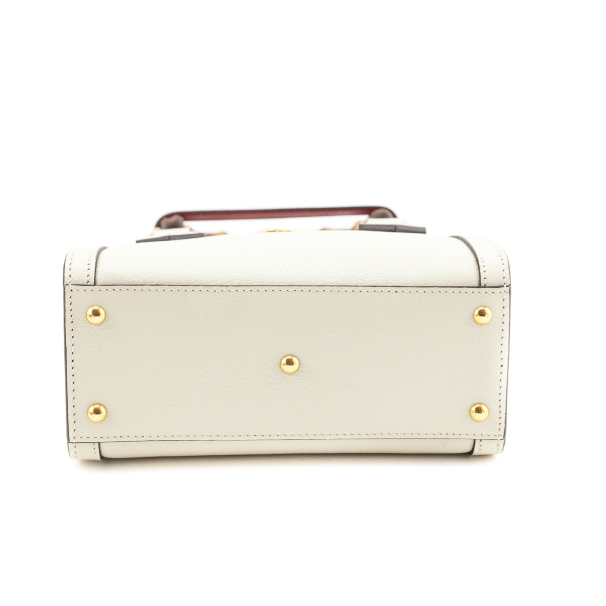 Gucci White Wonka Grain Calfskin Mini Diana Tote Bag - Love that Bag etc - Preowned Authentic Designer Handbags & Preloved Fashions