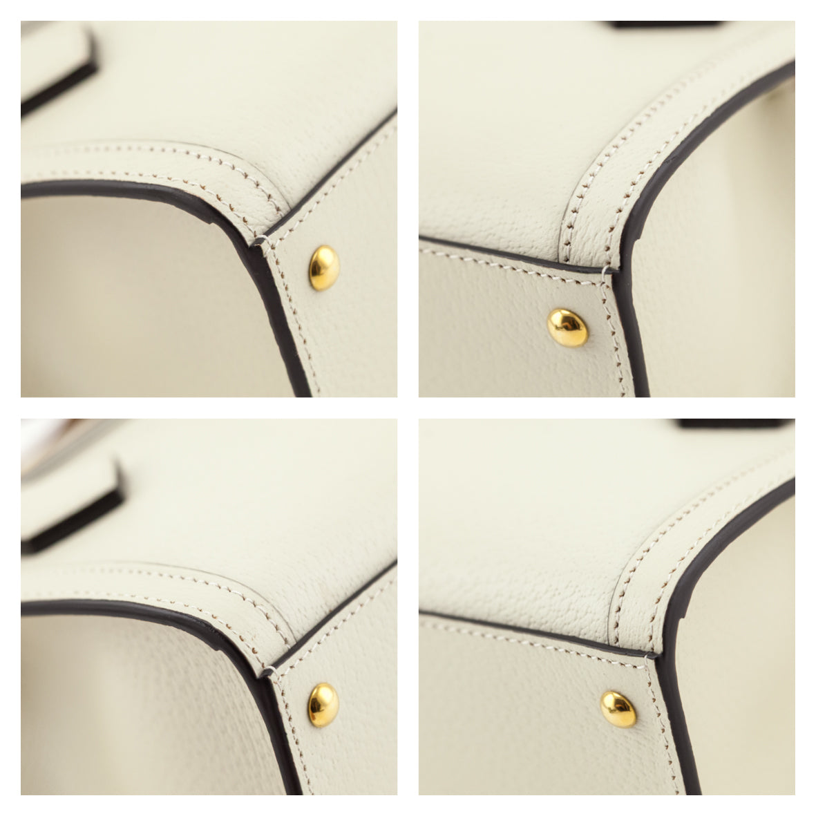 Gucci White Wonka Grain Calfskin Mini Diana Tote Bag - Love that Bag etc - Preowned Authentic Designer Handbags & Preloved Fashions