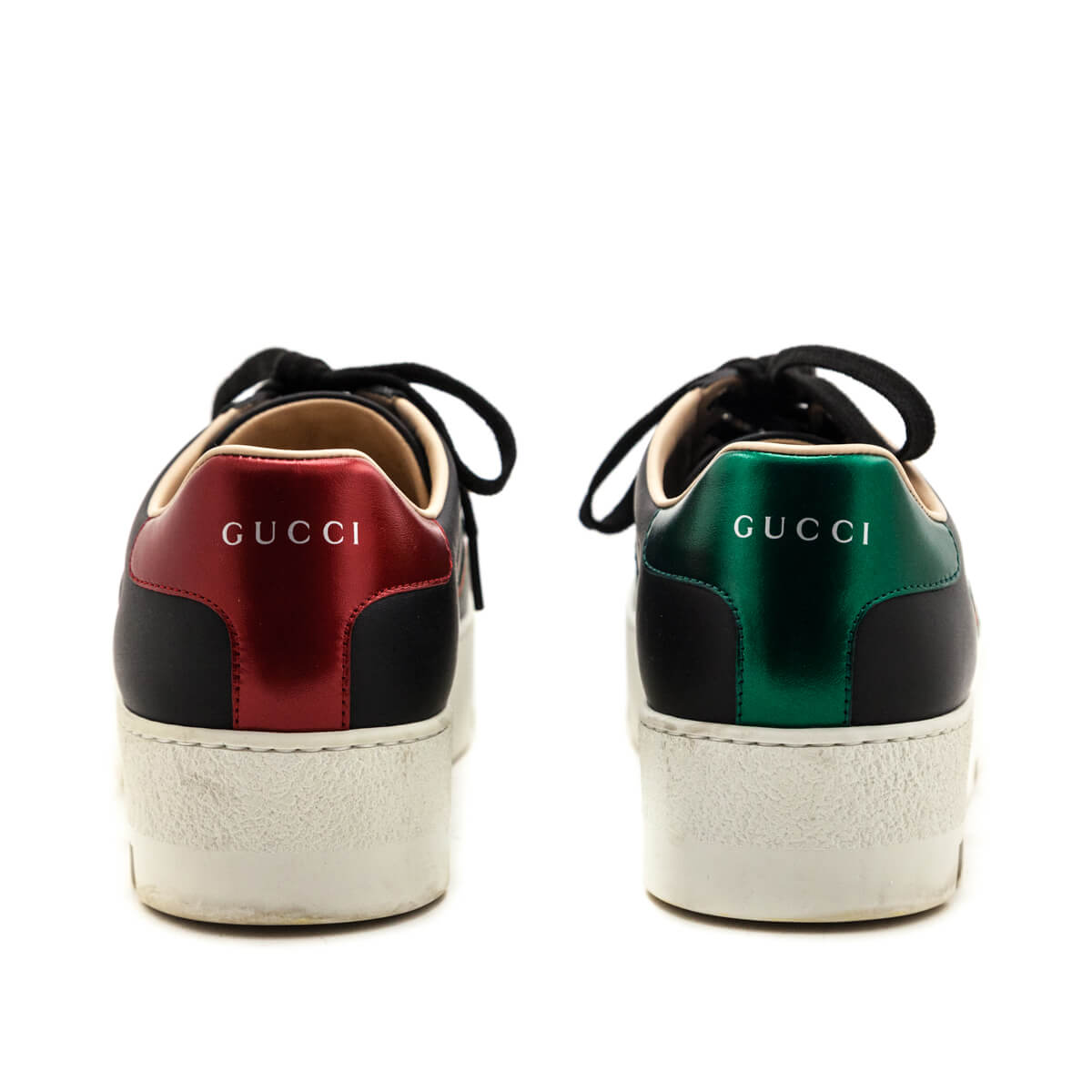 Gucci Black Web New Ace Platform Sneakers Size US 10 | IT 40 - Love that Bag etc - Preowned Authentic Designer Handbags & Preloved Fashions