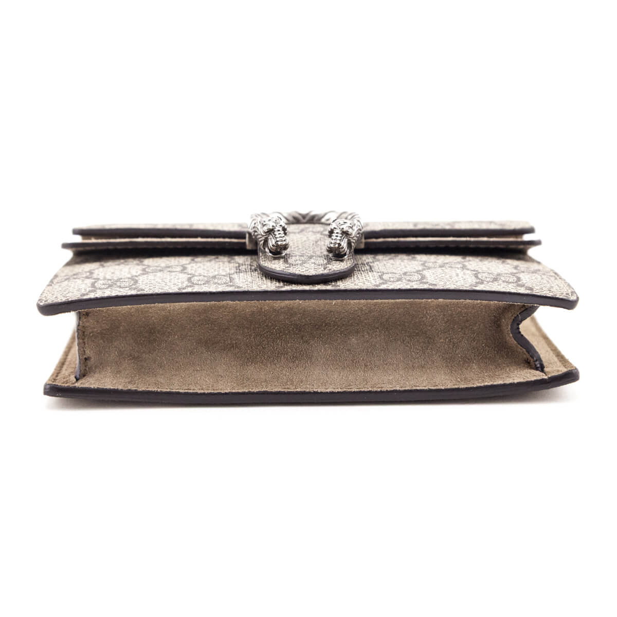 Gucci Taupe GG Supreme Monogram Super Mini Dionysus Shoulder Bag - Love that Bag etc - Preowned Authentic Designer Handbags & Preloved Fashions