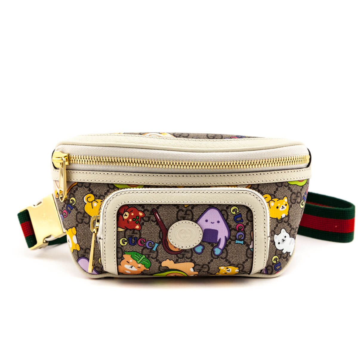 Gucci x Angela Nguyen Pikarar GG Supreme Animal Print Belt Bag - Love that Bag etc - Preowned Authentic Designer Handbags & Preloved Fashions