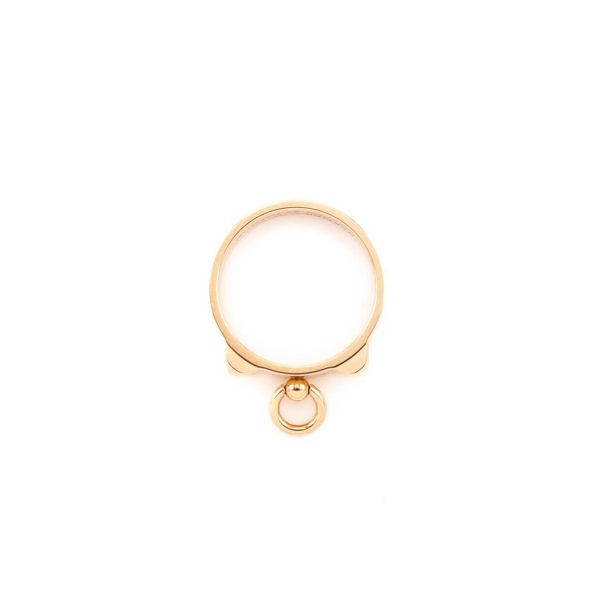 Hermes 18K Rose Gold PM Collier De Chien Ring - Love that Bag etc - Preowned Authentic Designer Handbags & Preloved Fashions