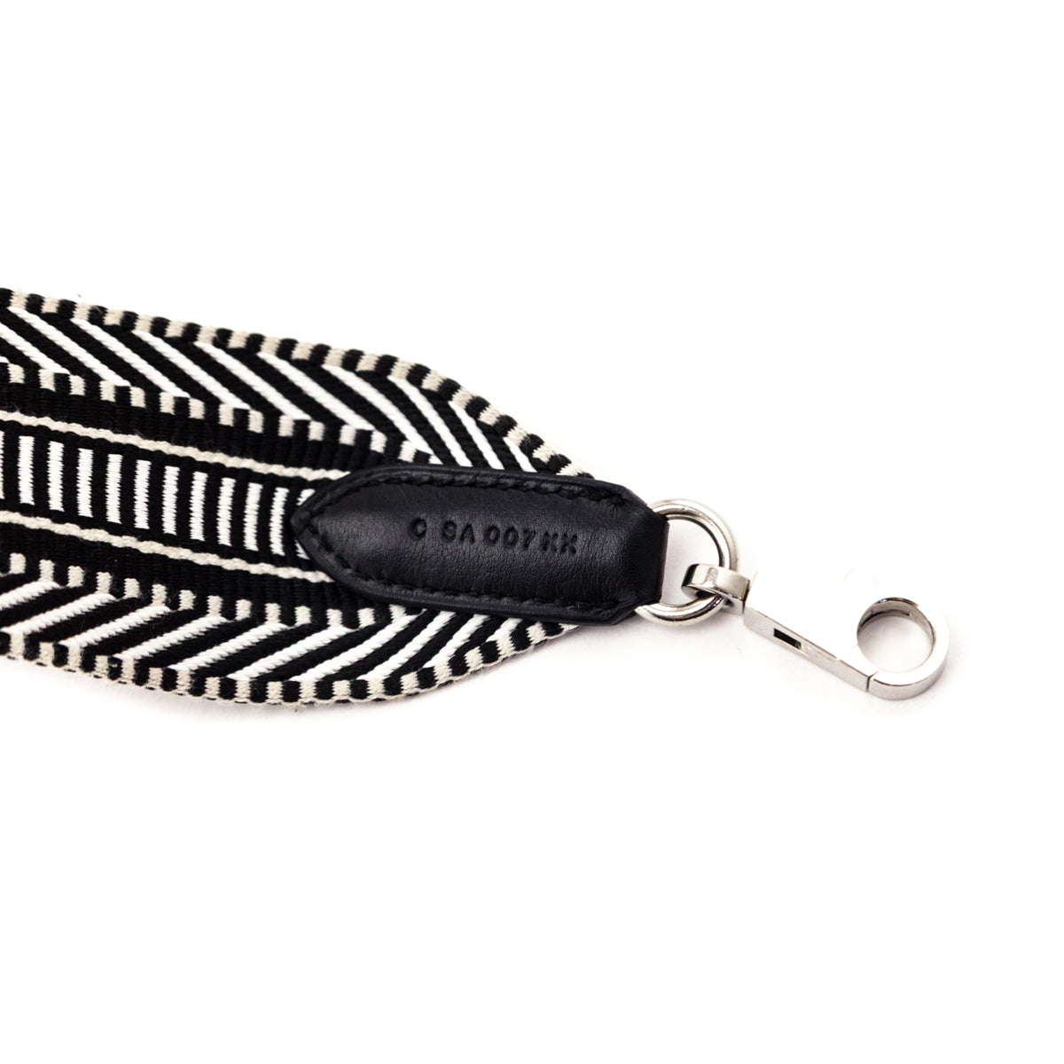 Hermes Black Ecru Sangle Cavale Bag Strap 50mm