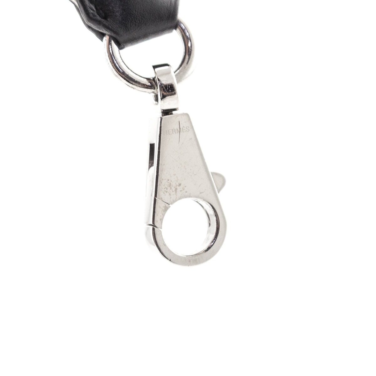 Hermes Black Ecru Sangle Cavale Bag Strap 50mm