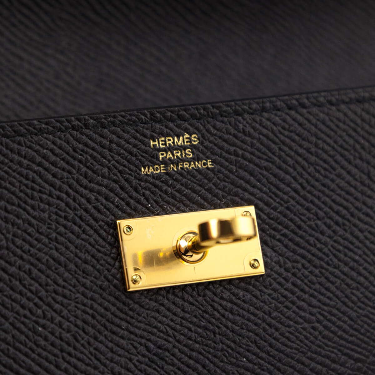 Hermes Black Epsom Kelly Longue Wallet - Love that Bag etc - Preowned Authentic Designer Handbags & Preloved Fashions