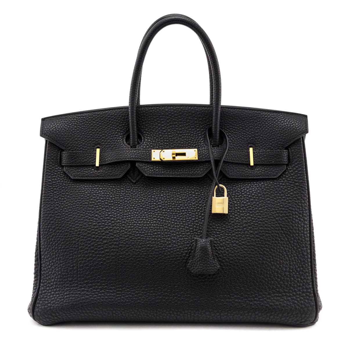 Hermes Black Fjord Birkin 35 - Love that Bag etc - Preowned Authentic Designer Handbags & Preloved Fashions