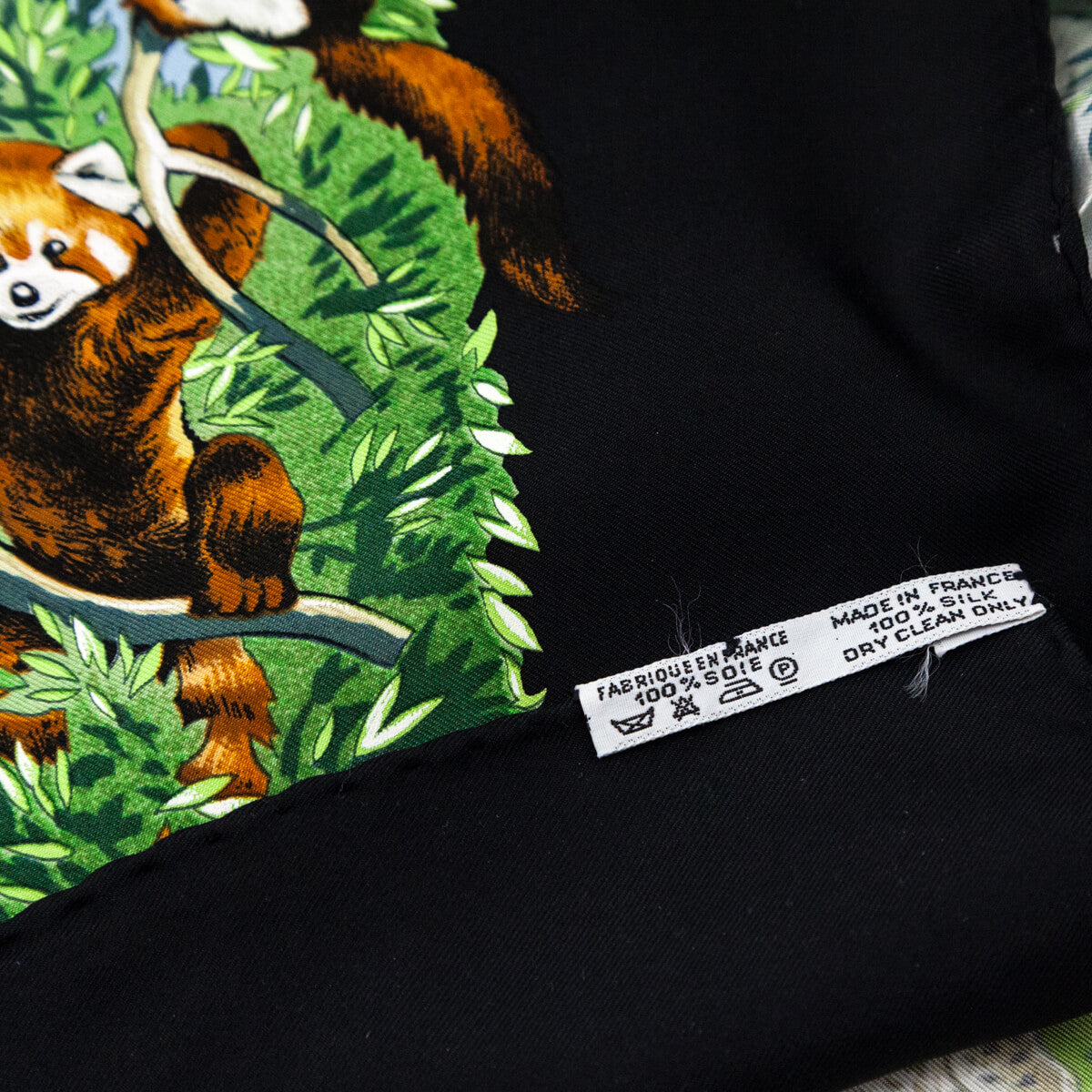 Hermes Black Sichuan Silk Scarf 90 - Love that Bag etc - Preowned Authentic Designer Handbags & Preloved Fashions