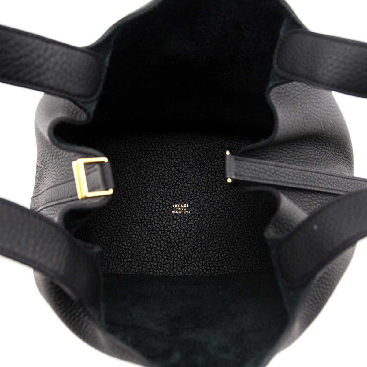 Hermes Black Taurillon Clemence Picotin Lock 22 MM