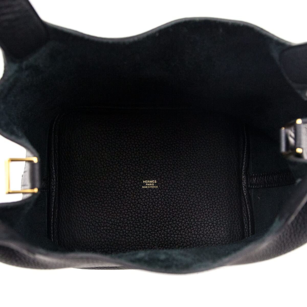 Hermes Black Taurillon Clemence Picotin Lock 22 MM