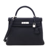 Hermes Black Togo Kelly Retourne 32 - Love that Bag etc - Preowned Authentic Designer Handbags & Preloved Fashions