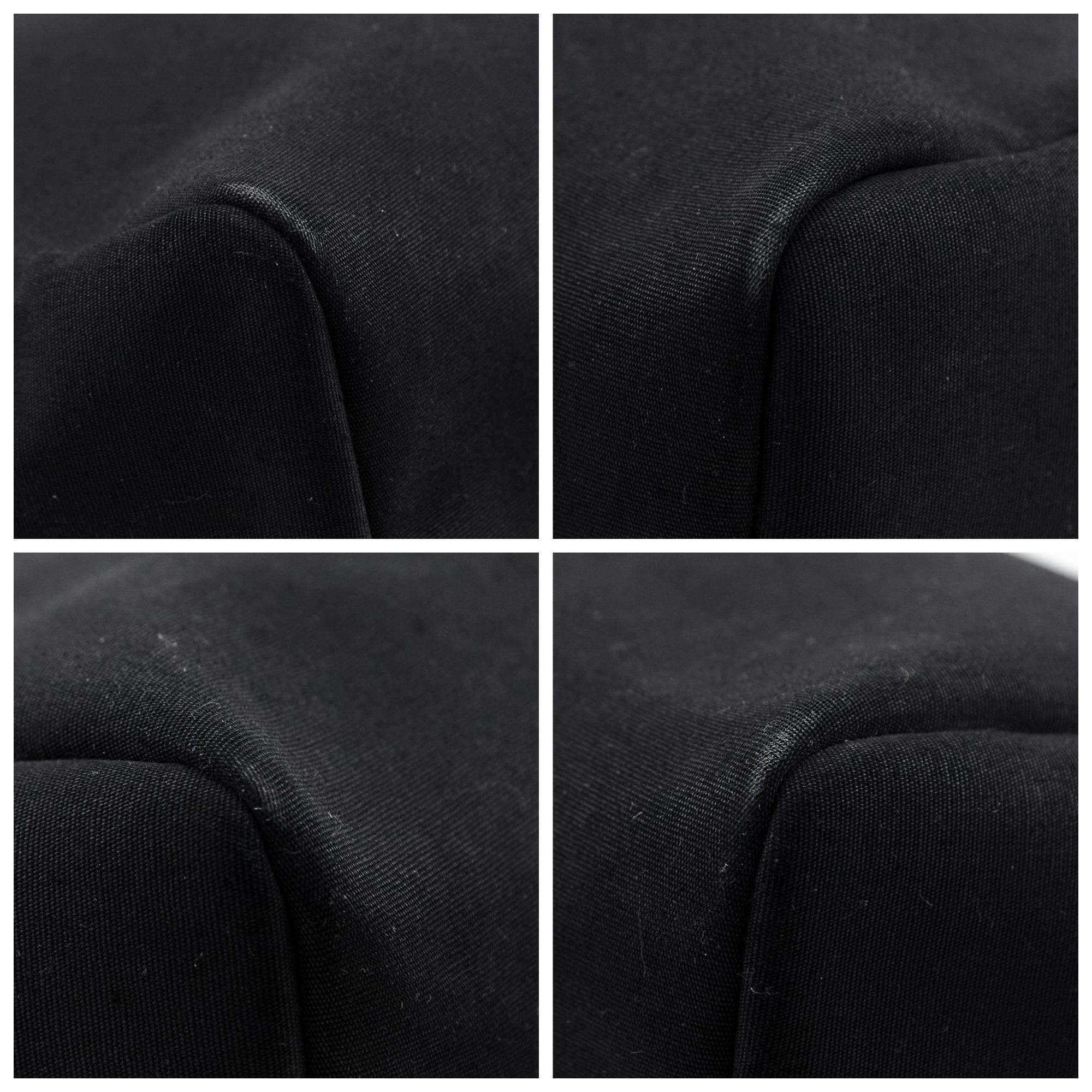 Hermes Black Toile Vache Calfskin Herbag 39 Interchangable Bag