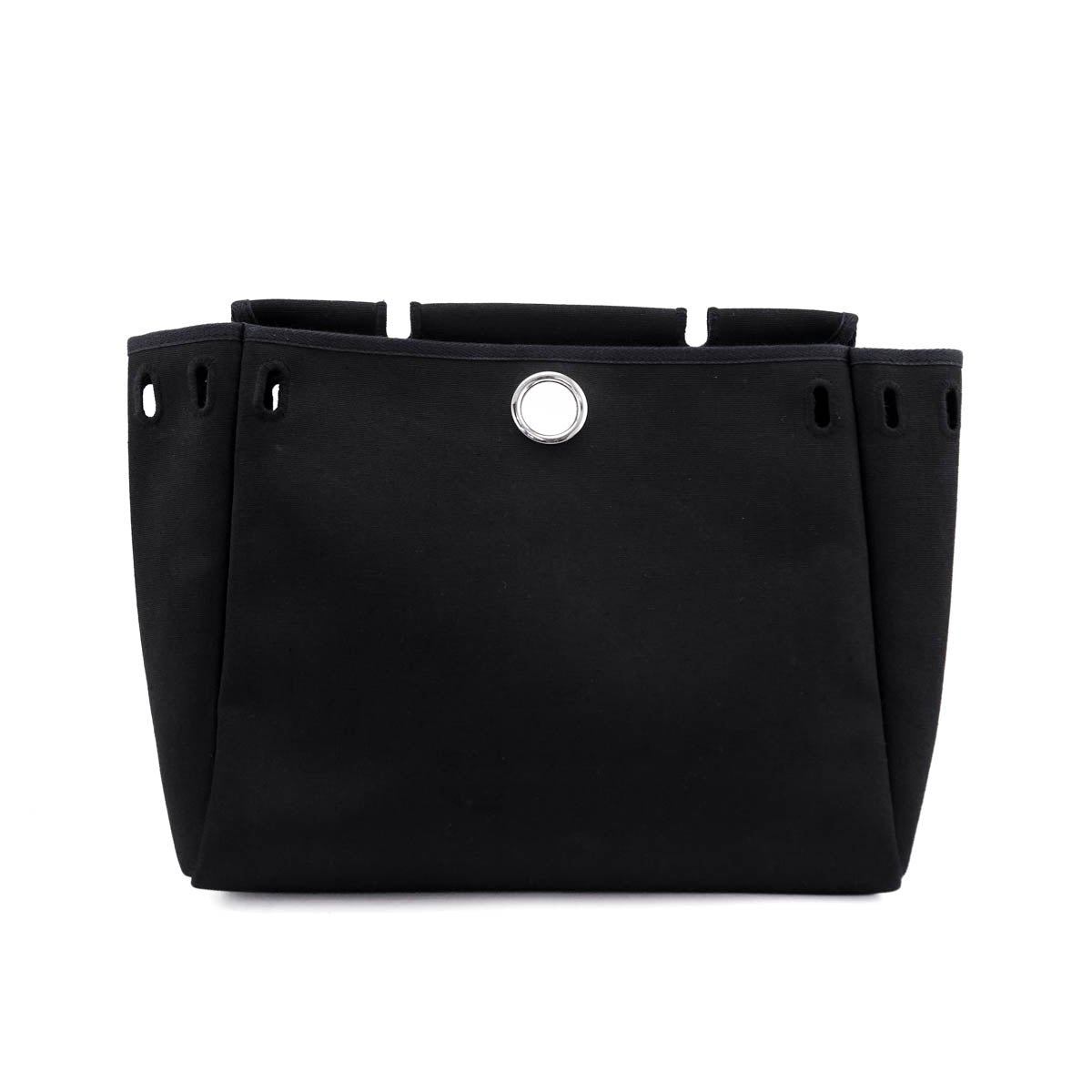 Hermes Black Toile Vache Calfskin Herbag 39 Interchangable Bag