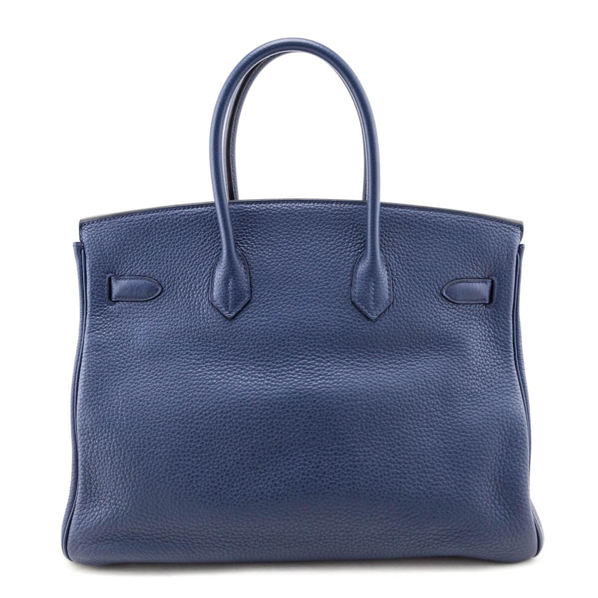 Hermes Bleu De Malte Taurillon Clemence Birkin 35 - Love that Bag etc - Preowned Authentic Designer Handbags & Preloved Fashions