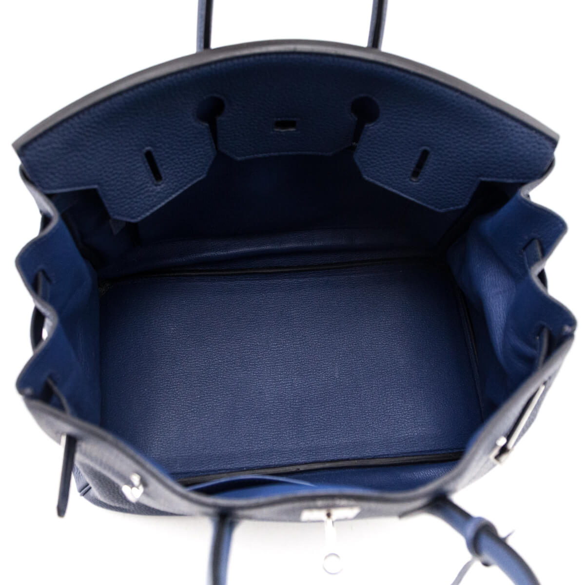 Hermes Bleu De Malte Taurillon Clemence Birkin 35 - Love that Bag etc - Preowned Authentic Designer Handbags & Preloved Fashions