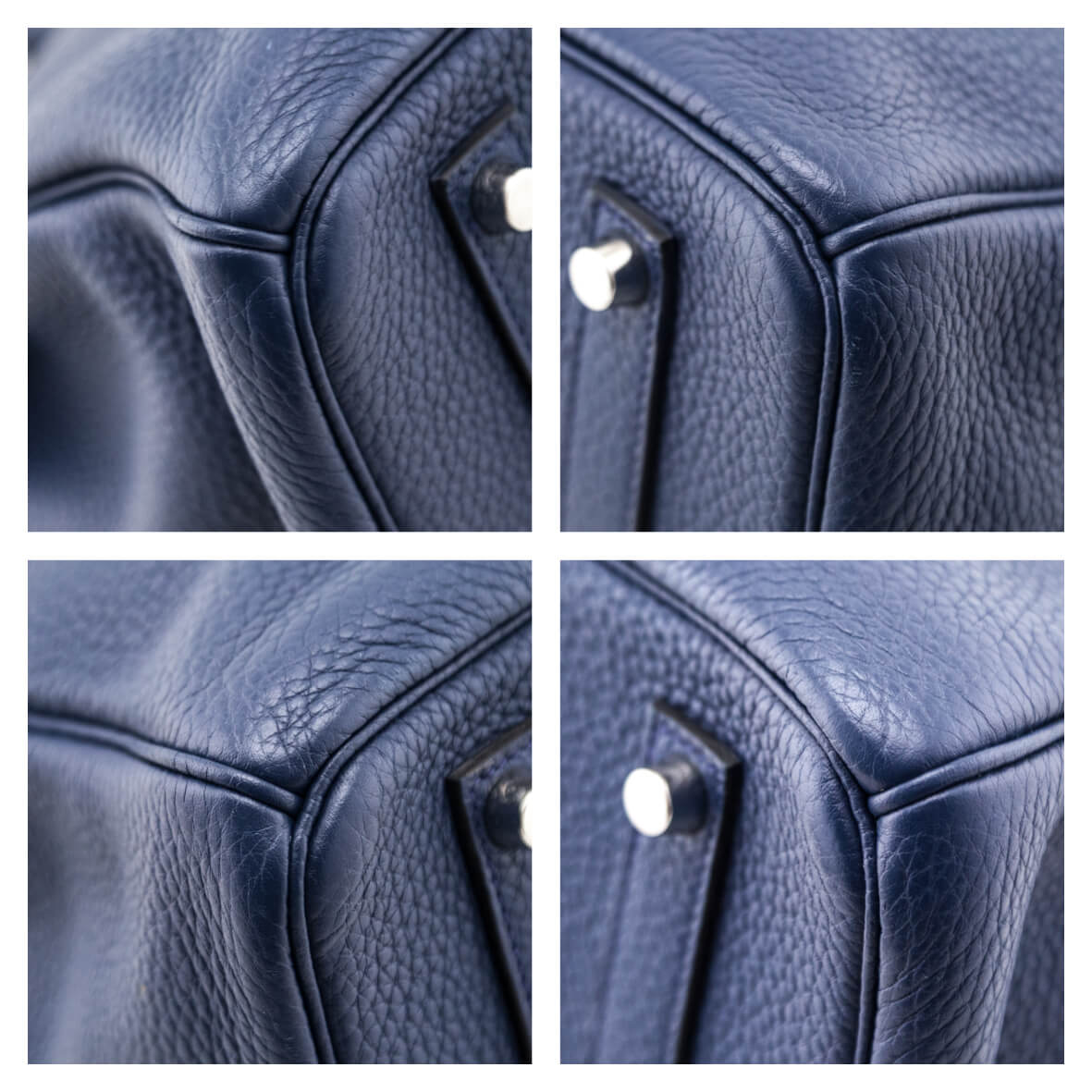 Hermes Bleu De Malte Taurillon Clemence Birkin 35 - Love that Bag etc - Preowned Authentic Designer Handbags & Preloved Fashions