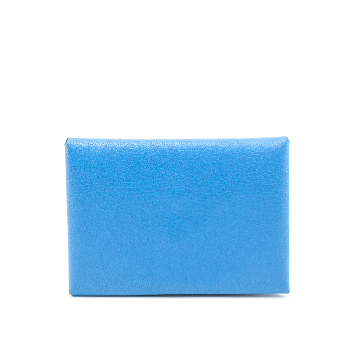 Hermes Bleu Frida Chamkila Goatskin Calvi Duo Card Case - Love that Bag etc - Preowned Authentic Designer Handbags & Preloved Fashions