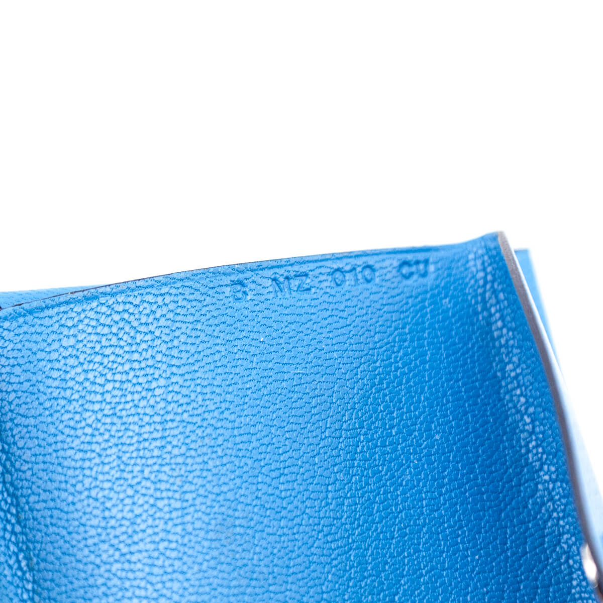 Hermes Bleu Frida Chamkila Goatskin Calvi Duo Card Case - Love that Bag etc - Preowned Authentic Designer Handbags & Preloved Fashions