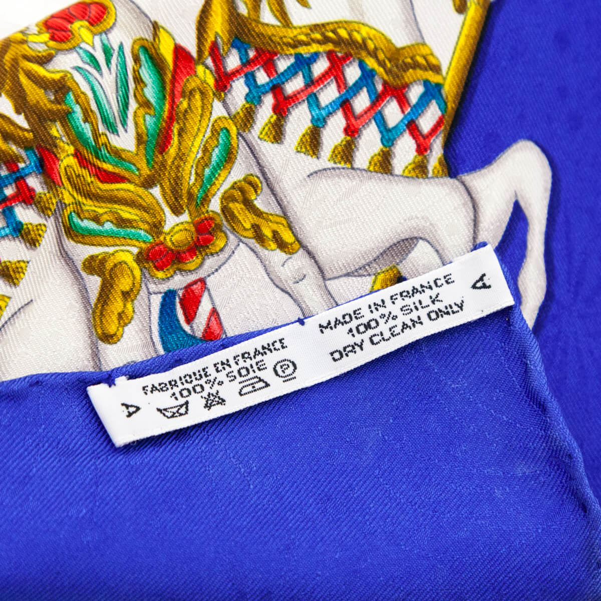 Hermes Blue Luna Park Jacquard Silk Scarf 90 - Love that Bag etc - Preowned Authentic Designer Handbags & Preloved Fashions