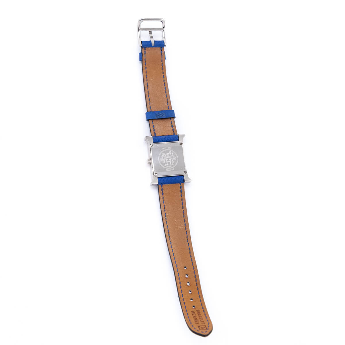 Hermes Blue Stainless Steel Epsom 21mm Heure H Quartz Watch - Love that Bag etc - Preowned Authentic Designer Handbags & Preloved Fashions