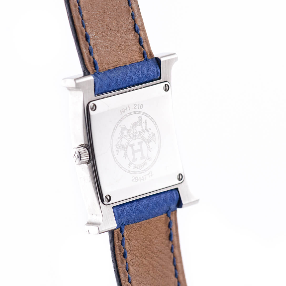 Hermes Blue Stainless Steel Epsom 21mm Heure H Quartz Watch - Love that Bag etc - Preowned Authentic Designer Handbags & Preloved Fashions