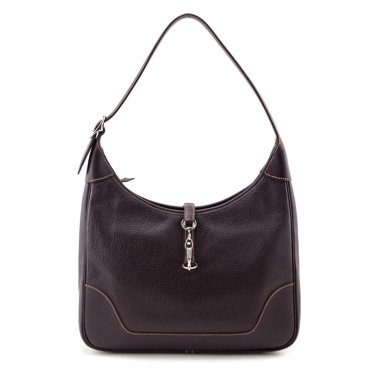 Hermes Brown Buffalo Skipper Trim II 31 - Love that Bag etc - Preowned Authentic Designer Handbags & Preloved Fashions