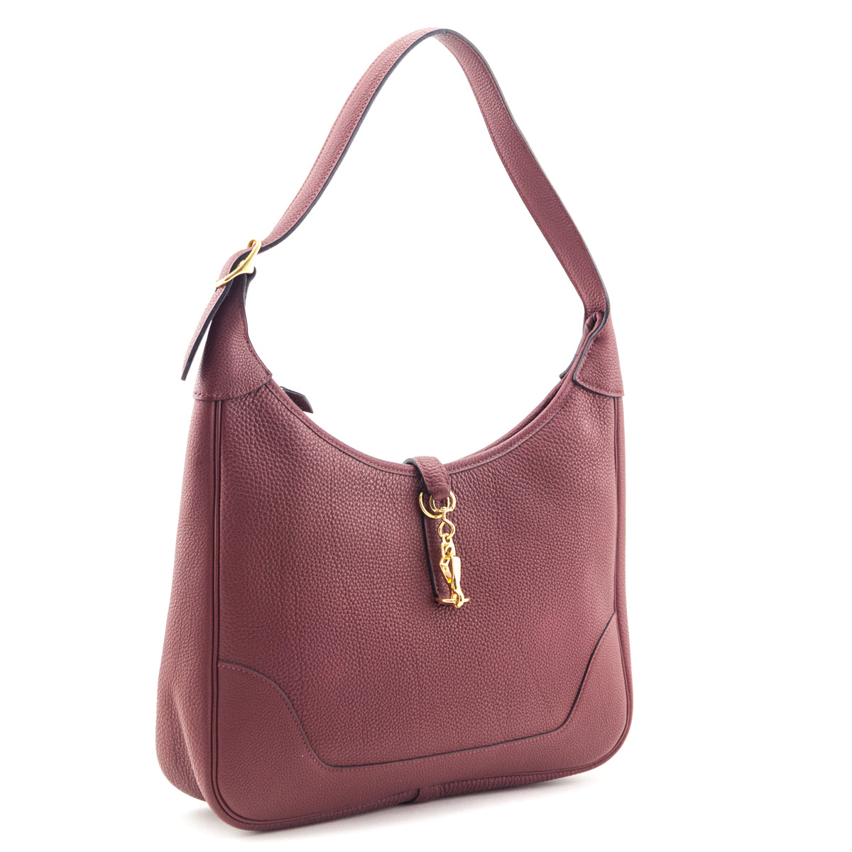 Hermes Burgundy Togo Trim II 31 Bag - Love that Bag etc - Preowned Authentic Designer Handbags & Preloved Fashions
