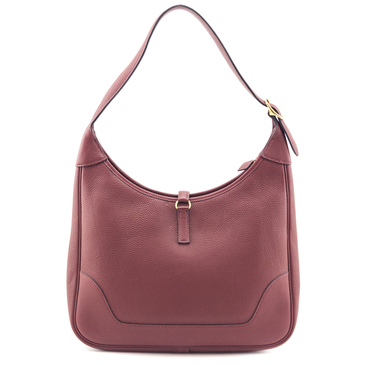 Hermes Burgundy Togo Trim II 31 Bag - Love that Bag etc - Preowned Authentic Designer Handbags & Preloved Fashions