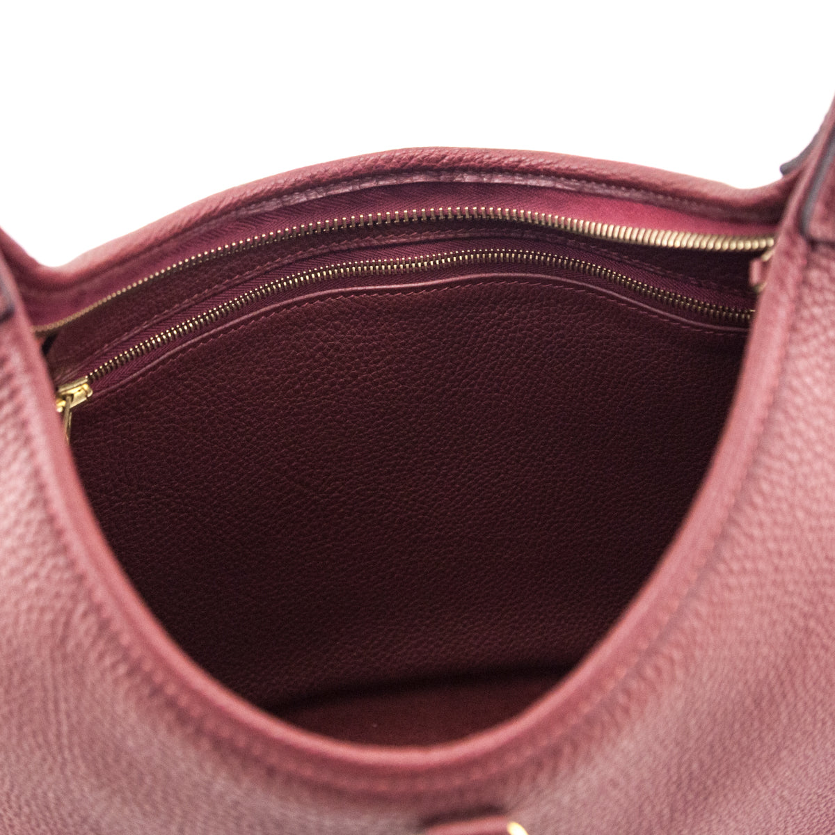 Hermes Burgundy Togo Trim II 31 Bag - Love that Bag etc - Preowned Authentic Designer Handbags & Preloved Fashions