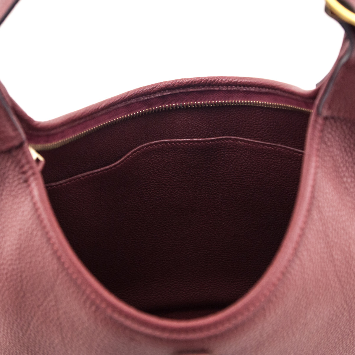 Hermes Burgundy Togo Trim II 31 Bag - Love that Bag etc - Preowned Authentic Designer Handbags & Preloved Fashions