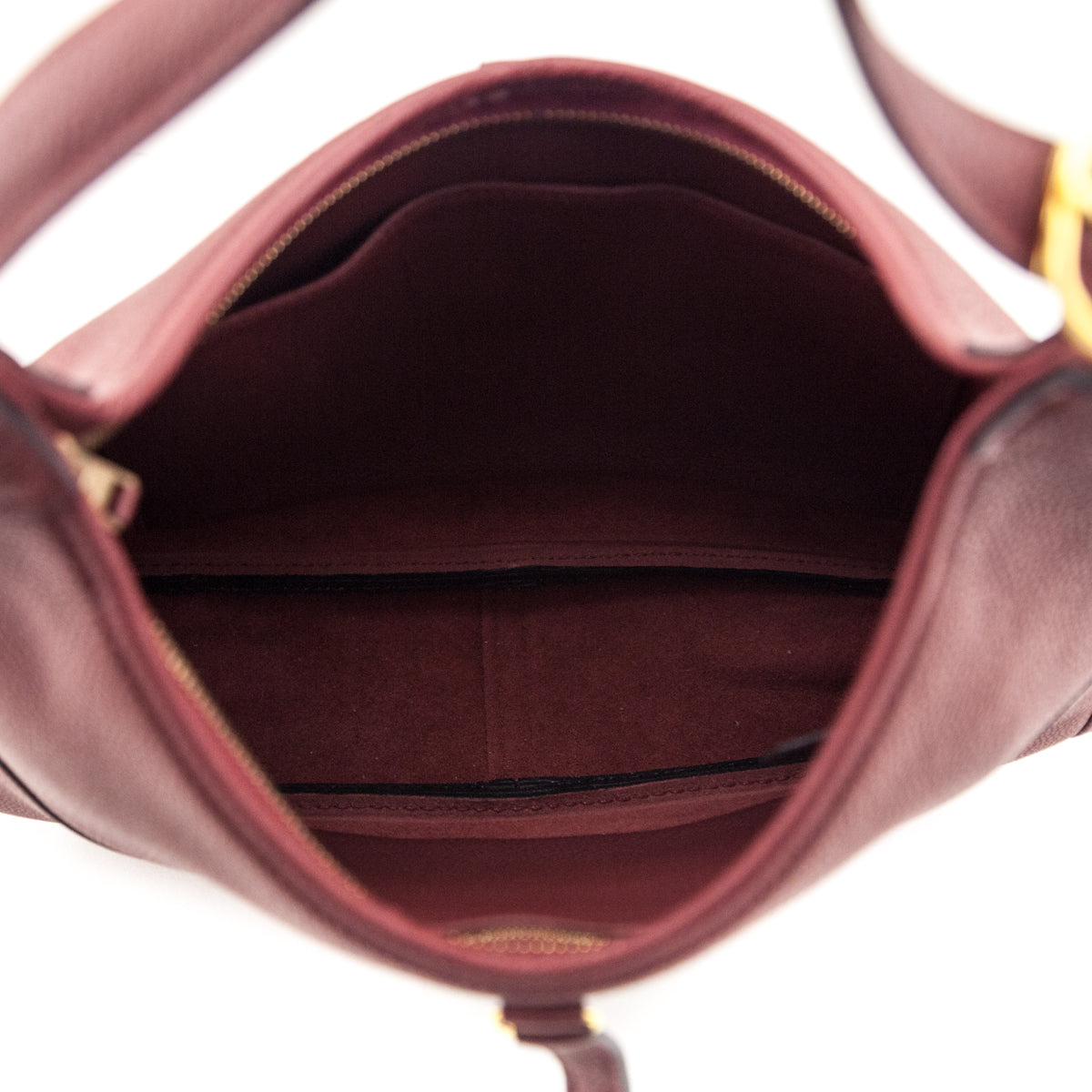 Hermes Burgundy Togo Trim II 31 Bag - Love that Bag etc - Preowned Authentic Designer Handbags & Preloved Fashions