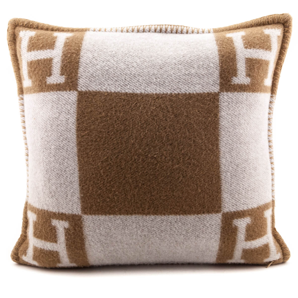 Hermes Camel & Ecru Avalon Pillow - Love that Bag etc - Preowned Authentic Designer Handbags & Preloved Fashions
