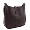 Hermes Cocoa Taurillon Clemence Evelyne III GM - Love that Bag etc - Preowned Authentic Designer Handbags & Preloved Fashions