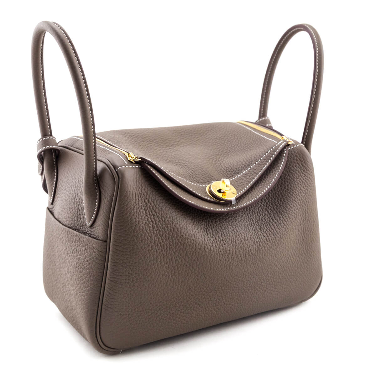 Hermes Etoupe Taurillon Clemence Lindy 26