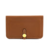 Hermes Gold Clemence Vintage Dogon Duo Wallet - Love that Bag etc - Preowned Authentic Designer Handbags & Preloved Fashions