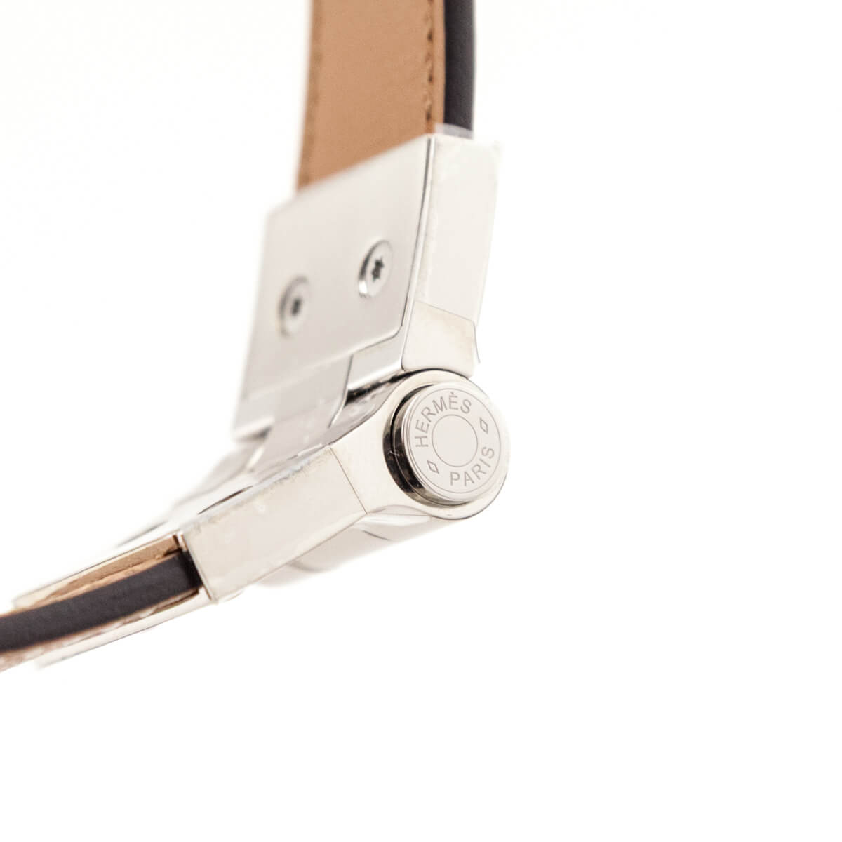 Hermes Gold Epsom Charniere Belt 22